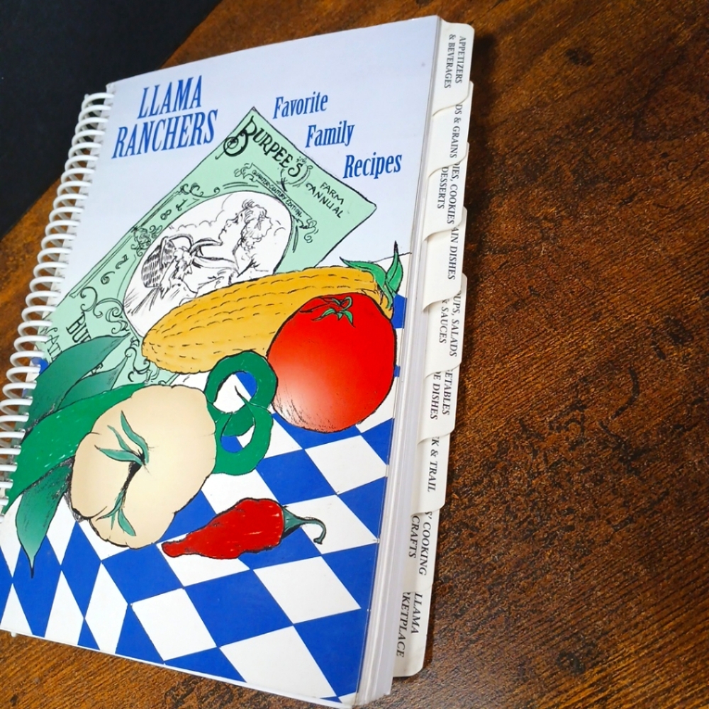 Llama Ranchers Favorite Family Recipes,  Spiral Bound Cookbook - Picture 4 of 7